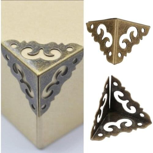 20mm Side Length Iron Cover Corner Protector Auspicious Cloud Wooden Box Iron Angle Code Packaging Decoration Protection Corner