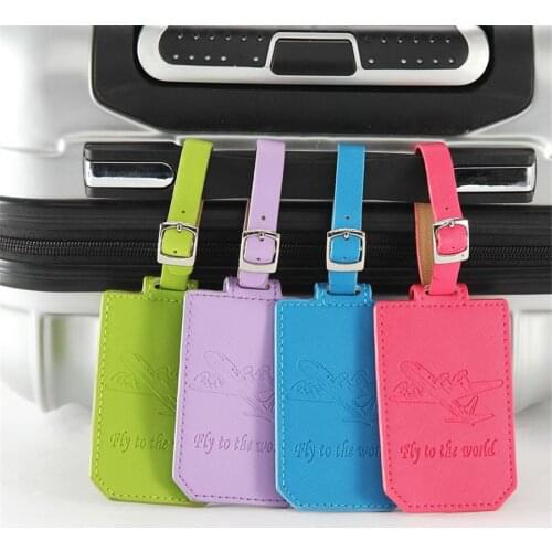 Zoukane Airplane Suitcase Leather Luggage Tag Label Bag Pendant Handbag Travel Accessories Name ID Address Tags LT09