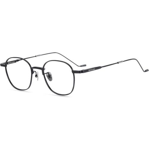 Star Celebrity Inspired Pure Titanium Retro Spectacle Frame Ultra-Light Fashion Full Frame Frame IP Plating