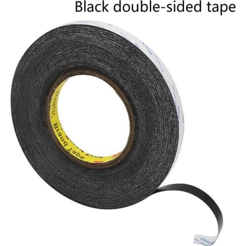 1roll 50meters Black Brand New Sticker Double Side Adhesive Tape Fix For Cellphone Touch Screen LCD