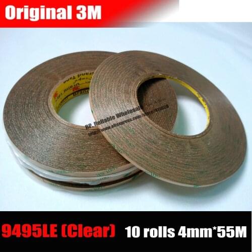 10 Rolls (4mm*55M) 3M Clear Acrylic Glue Adhesive Tape for Touch Screen, LCD Display, Camera Lens, Frame Case Panel 300LSE