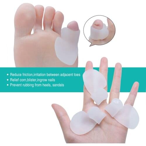2Pcs Gel Silicone Hallux Valgus Foot Care Tool Bunion Corrector Bone Toe Protector Straightener Toe Spreader Pedicure
