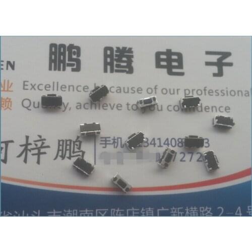 20PCS/lot Taiwan-made touch switch SMD patch side button 2*4.5*3 flat-head mobile phone MP3MP4 power button