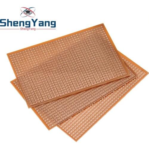 5PCS DIY 6.4x9.5 6.4*9.5CM Prototype Paper PCB Universal Experiment Matrix Circuit Board Single Row Continuous Hole 64x95mm