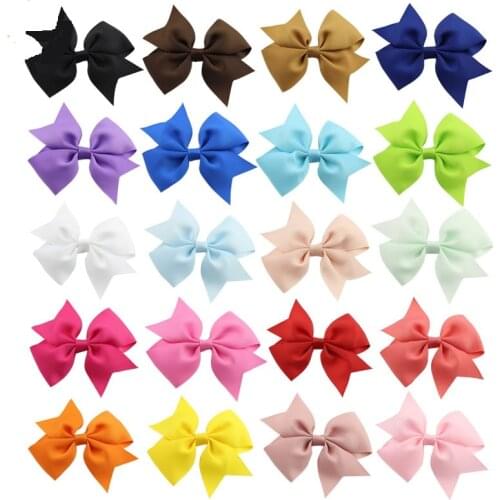 60PCS/2inch Mini Hair Bow All grosgrain ribbon covers the clip Bowknot for Baby Girls Toddlers Kids Hair accessories