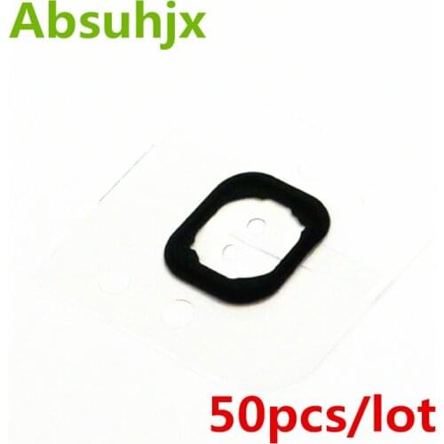 Absuhjx 50pcs Home Button Rubber for iPhone 6S 6 Plus 5S Gasket Metu Holding Space Parts