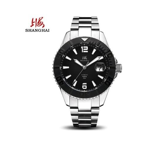 Shanghai watch male deep diving 200 meters automatic mechanical watch 878 water ghost luminous mechanical watch male