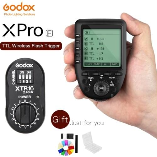 GODOX XPro-F TTL 2.4G Wireless High-Speed Flash Trigger Sync 1/8000s X system + XTR-16 For For Fuji Cameras