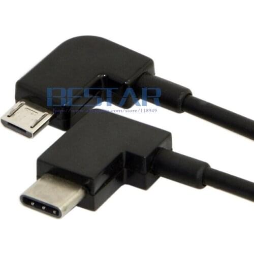 0.3M Remote Controller Data Cable Type-C to Micro USB for DJI Mavic Pro Platinum Mavic Pro RC Accessories 30cm