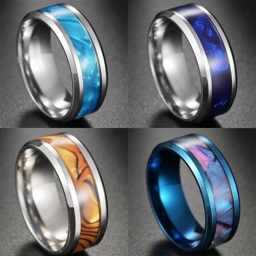 4 Colors High Quality New Fashion Stainless Steel Sport Ring Cool Punk Rings for Men Women Jewelry Hot Party Gift Wholesale