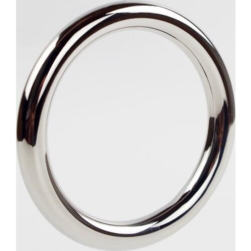40/45/50mm Stainless Steel Cock Ring Round Time Delay Cock Rings Male Sex Toys Penis Rings Sex Products