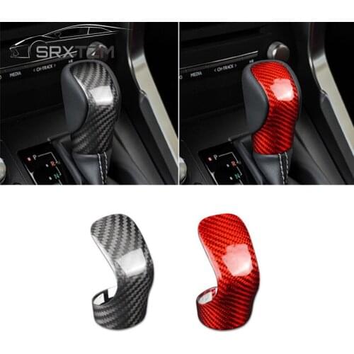 For Lexus RX IS ES NX RC RX200t RX350 RX400h IS250 IS300 ES250 ES300h ES350 NX300h NX200 Carbon Fiber Gear Shift Knob Trim Cover
