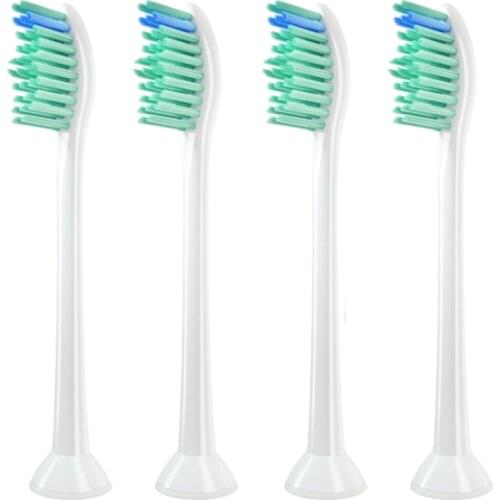 Replacement For Philips Small Feather 4PCS Toothbrush Heads Sonic Electric Tooth Brush DuPont Bristle Nozzle Clean Floss Gift