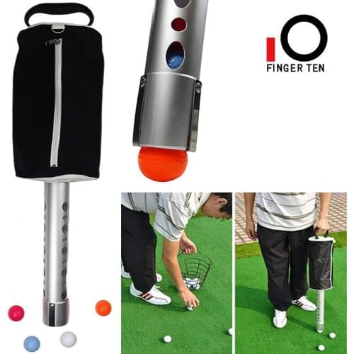 New Retriever Tool Golf Ball Pick Up Shag Bag Easy Picker Hold Up to 60 Balls Holder Pouch Accessories Black Red Drop Shipping
