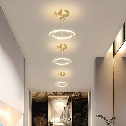 Simple modern net red corridor entrance porch aisle balcony cloakroom LED Chandelier