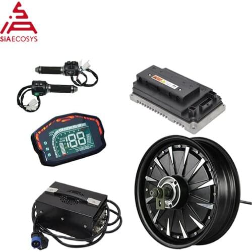 QSMOTOR 3000W 72V 80kph Hub Motor with EM100SP controller and kits for electric scooter