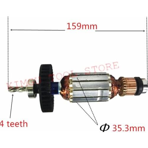 AC 220-240V Armature Motor Rotor 518171-4 518154-4 Replacement for MAKITA HP1631 HP1631K HP1630 515309-2 rotor Electric Trimmer
