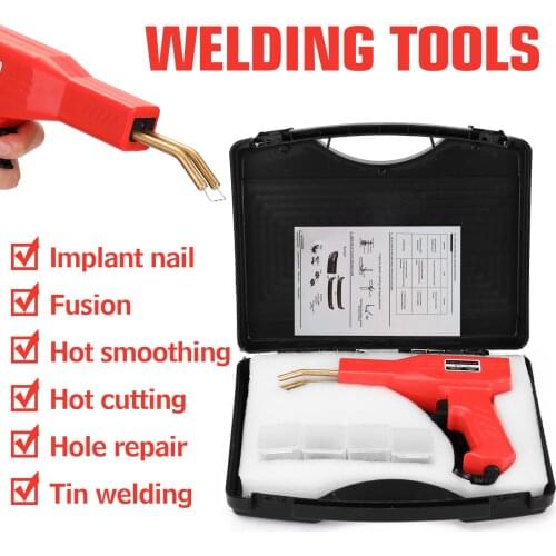 50W Handy Plastic Welder Garage Tools Hot Staplers Machine Staple PVC Plastic Repairing Machine Car Bumper Repair Hot Stapler
