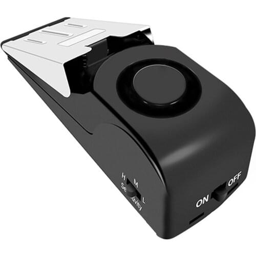 120dB Stainless Steel Wireless Door Stop Door Slot Alarm Anti Theft Burglar Alert System Home Safely Security Detection Wedge