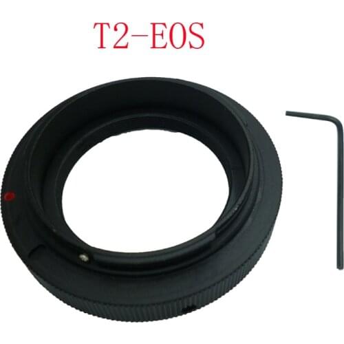 T2 T Mount to For Canon-EOS T2-EOS Ring Lens Adapter 5D 7D 50D 60D 550D 500D 600D 700D 1000D 1200D T5i T4i T3i T2i T1i