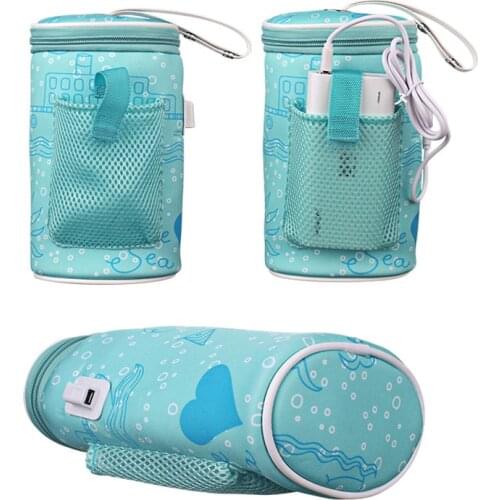 Baby Bottle Warmer Outdoor Thermostat Bag Car Portable USB Heating Intelligent Warm Milk Insulation Thermos Cover Reusable Pouch