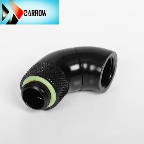 Barrow G1/4" White Black Silver Gold Dual Rotary 360 /90 degree rotate Extension adapter water cooling fittings TSWT902-V1