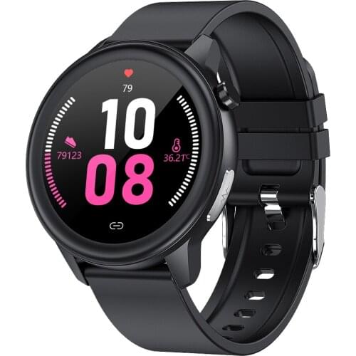 Smart Watch E80 Men Women Temperature Measurement IP68 Waterproof PPG+ECG Heart Rate Monitor Fitness Tracker Smartwatch