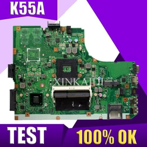 XinKaidi K55A Laptop motherboard for ASUS K55A A55V K55VD K55V K55 Test original mainboard GM