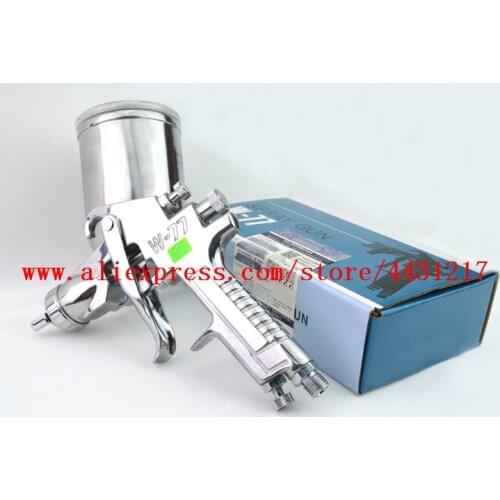 Japan HVLP Manual W-77 Spray Gun Handle Paint Gun 400ml 2.0/2.5/3.0mm Car Coat Gun Furniture Painting Paint Pistol