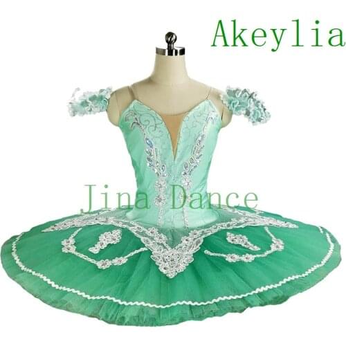 Green ballet tutu Professional Tutu Classical Pancake Platter Tutu Beige Skirt Nutcracker Ballet Stage Costume Esmeralda tutu
