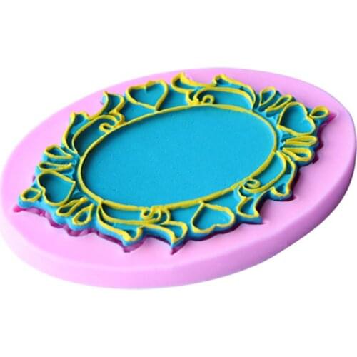Mirror Photo Frame Silicone Mold Cake Decorating Tools Pastry Kitchen Cooking Moulds D473