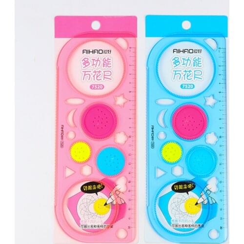 1 PCS Spirograph Geometric Ruler Learning Drawing Tool Stationery For Student Drawing Set Creative Gift