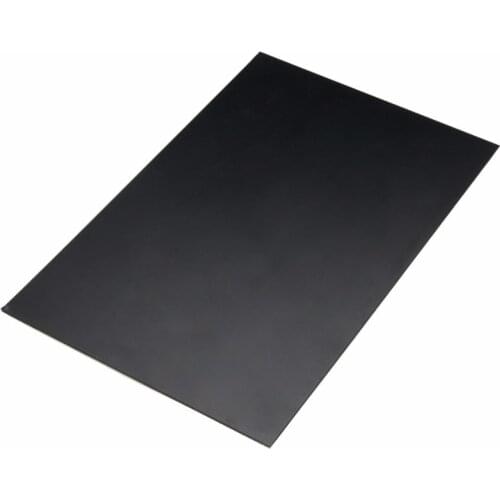 1pc Pratical ABS Styrene Plastic Flat Sheet Plate Black For Industry Tools