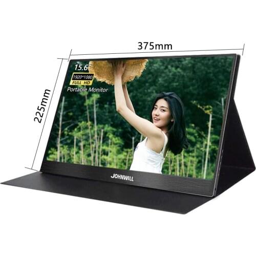 Suitable for PS5 / PS4 / PC /Raspberry Pi / Switch, compatible with Windows 7 8 10 system Johnwill15.6C type HD portable monitor