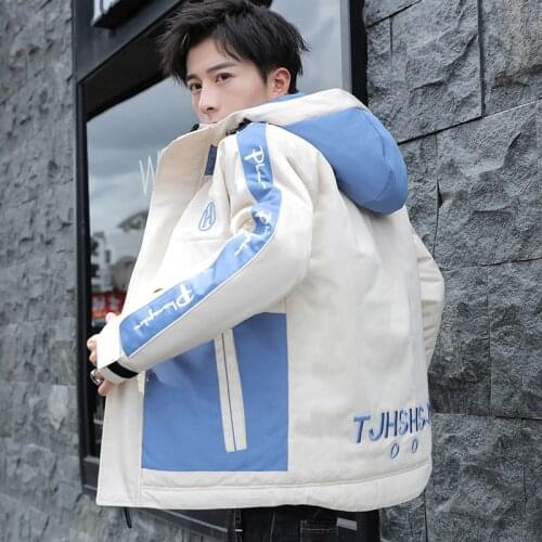 2020 Hot Selling Factory Price Autumn/Winter Casual Thick Hooded Cotton Padded Mens Jacket Parka Streetwear Warm Coat Windbreak