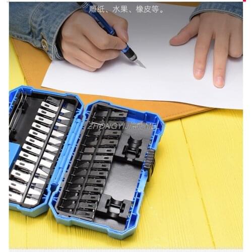 29PCS/set, carving knife set, handmade utility knife, carving knife, rubber paper carving knife, SK5 blade