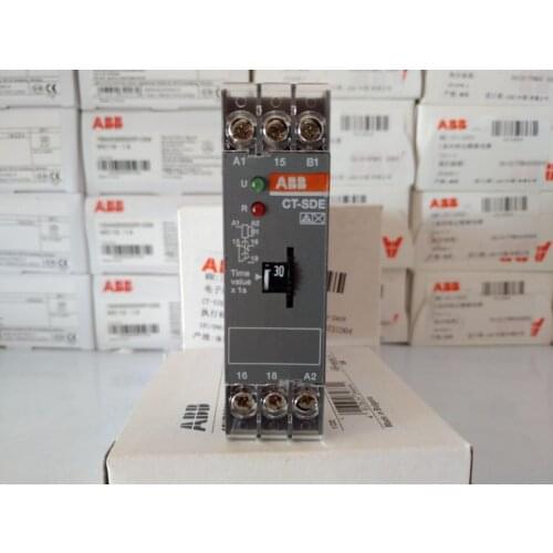 ABB time relay CT-SDE, 0.3-30s, 24V-220AC/DC Brand new original 1 piece