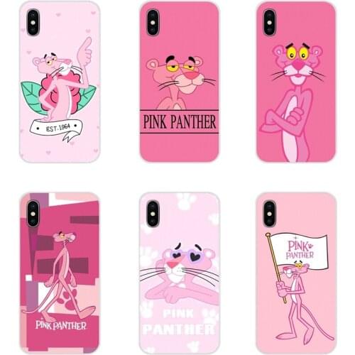 Accessories Phone Cases Covers For Xiaomi Redmi Note 3 4 5 6 7 8 Pro Mi Max Mix 2 3 2S Pocophone F1 Cute cartoon Pink Panther