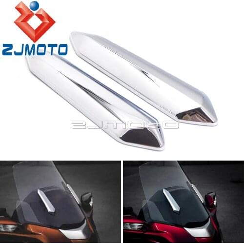 Motorcycle Accessories Chrome Trims Windscreen Accent Trim Cover ABS For Honda Goldwing GL 1800 Tour DCT Airbag 2018-2020 2021