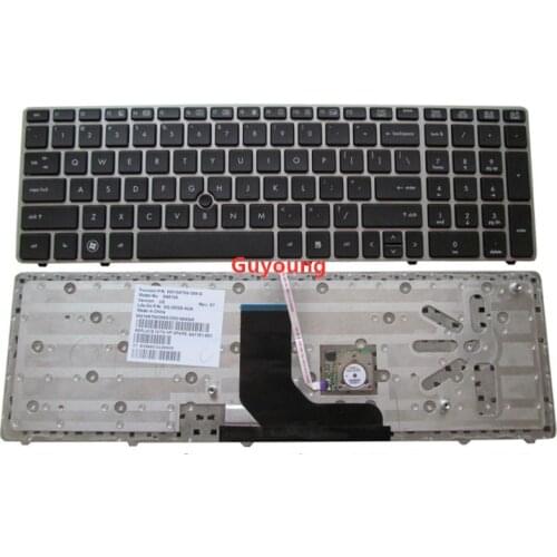 English keyboard For HP ProBook 6560b 6565b 6570b for EliteBook 8560p 8570P 8560B US Laptop keyboard