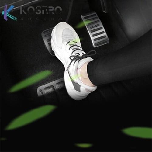 Car accelerator pedal brake pedal modified accessories For Mercedes Smart 453 451 Fortwo Forfour AT Aluminum alloy pedal cover