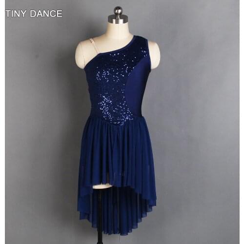 Adult Girls Ballet Dress Lyrical & Contemporary Dance Costume Sequin Lace and Spandex Leotard Bodice with Soft Mesh Skirt 20153