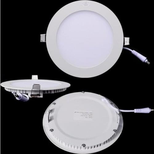 Free shipping 3w 6w 9w 12w 15w 18w led panel light high bright kitchen bathroom bedroom white ceiling downlighting lamps