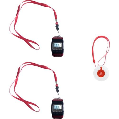 MEEYI/Y650/Y-A1 Wireless Nursing Pager, Home Nurse Call System, Easy Press, 5 Levels of Volume, Three Reminders, Alarm Receiver