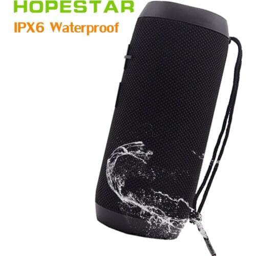 HOPESTAR P7 EStgoSZ Bluetooth Speaker Wireless WaterProof IPX6 Column Box Bass Mini Subwoofer Portable With TF Card USB FM Mic