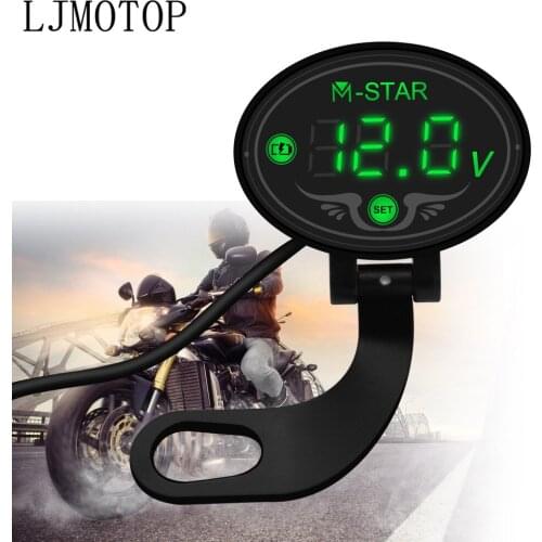 For YAMAHA WR450F WR250R WR250X WR450 SEROW 225 250 Motorcycle Digital Panel Voltmeter Voltage Meter Tester Led Display