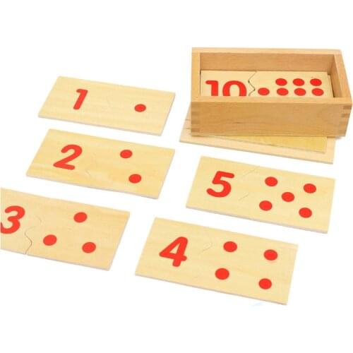 Baby Toys Montessori Teaching Math Mathematics Number Wood Board Puzzle Montessori Educational Wooden Toys Kids Gift