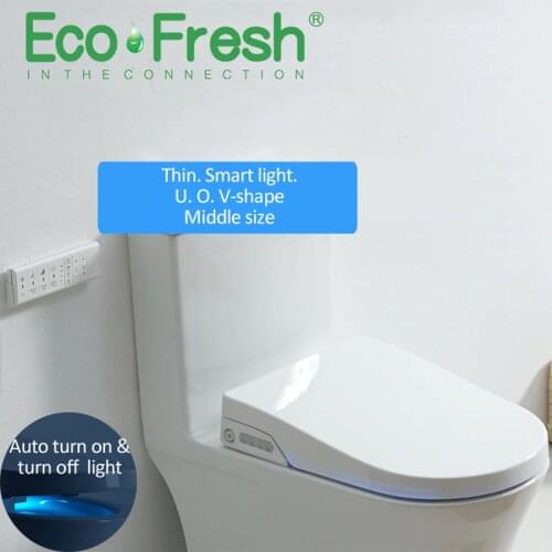 EcoFresh V. O. Ushape Smart toilet seat Electric Bidet cover smart night light intelligent bidet sprayer heat clean Massage