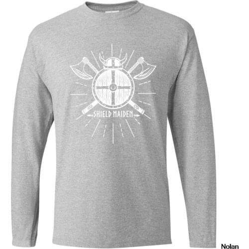 Odin Vikings T Shirt Son Of Odin Athelstan Go To Valhalla Long Sleeve T-shirt Spring Autumn Tracksuit Tshirts Streetwear Tops