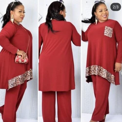 2 Piece Set Africa Clothes 2020 African Dashiki New Dashiki Fashion Suit Top And Trousers Super Elastic Party Plus Size For Lady